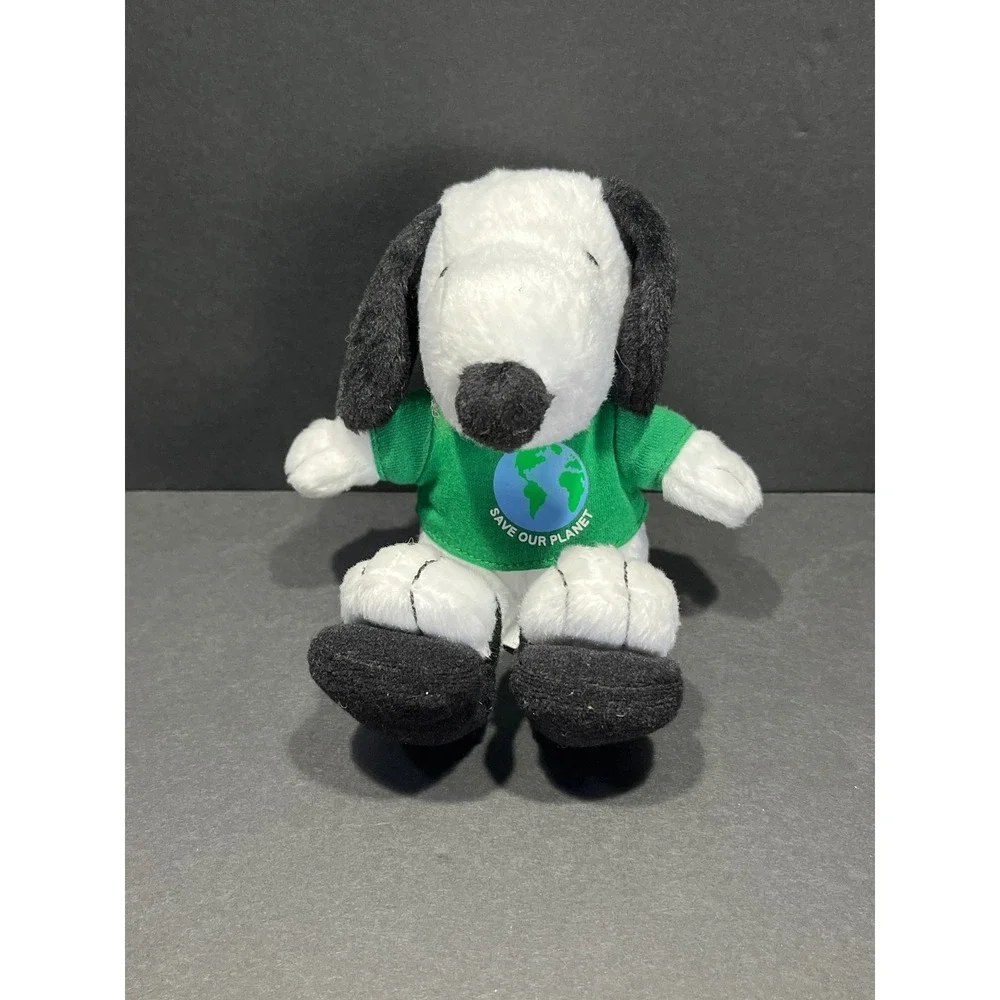 Peanuts Snoopy MetLife Plush Save Our Planet Earth Green Shirt 6 Inch Toy